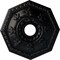 Ekena Millwork Nottingham Ceiling Medallion (Fits Canopies up to 4 5/8"), 18"OD x 3 1/2"ID x 1 1/2"P, Jet Black CM18NTBLF - alternate 1